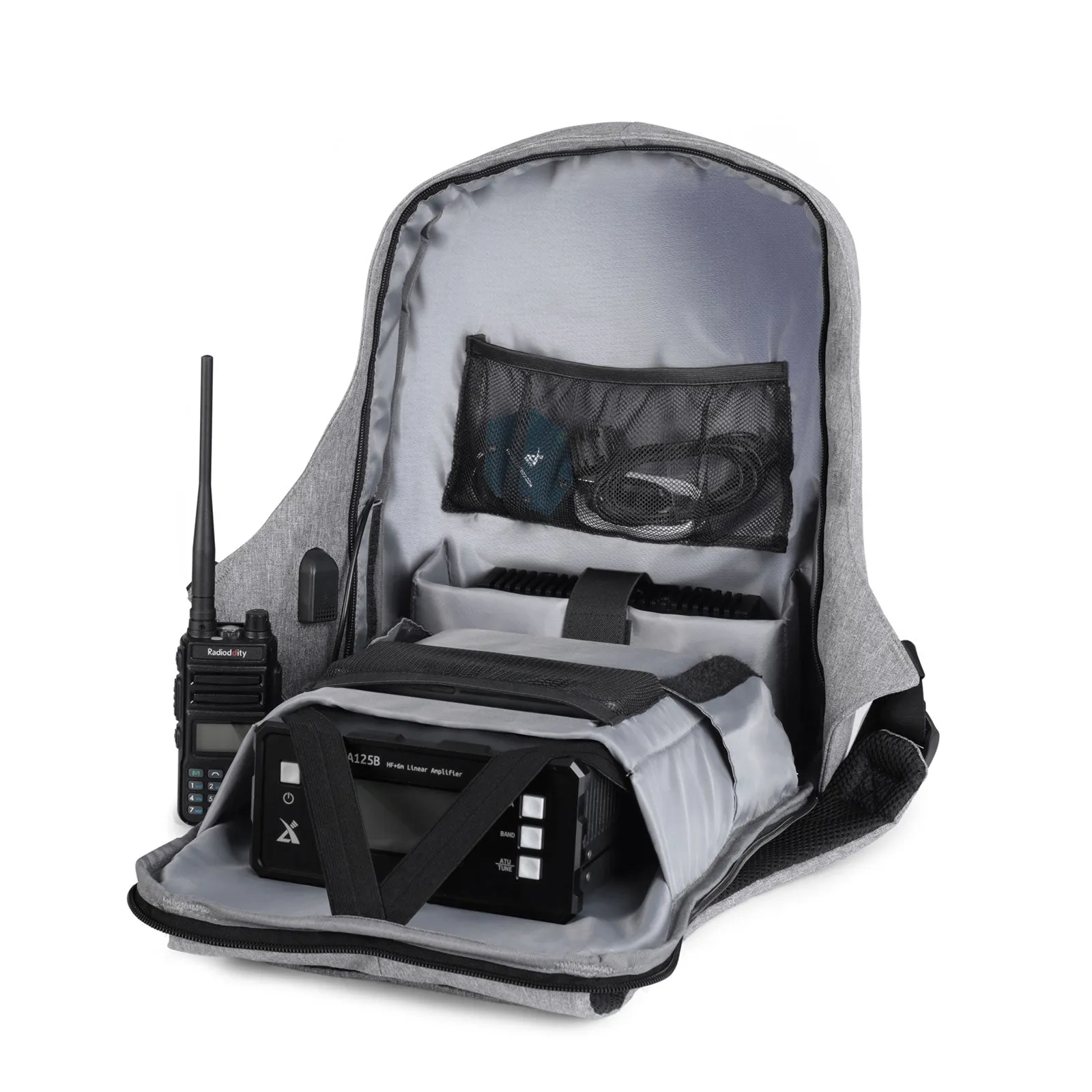 Raddy Multi-function Backpack | Ham Radio Accessories Laptop | Waterproof | for HF Transceiver Xiegu Icom Yaesu