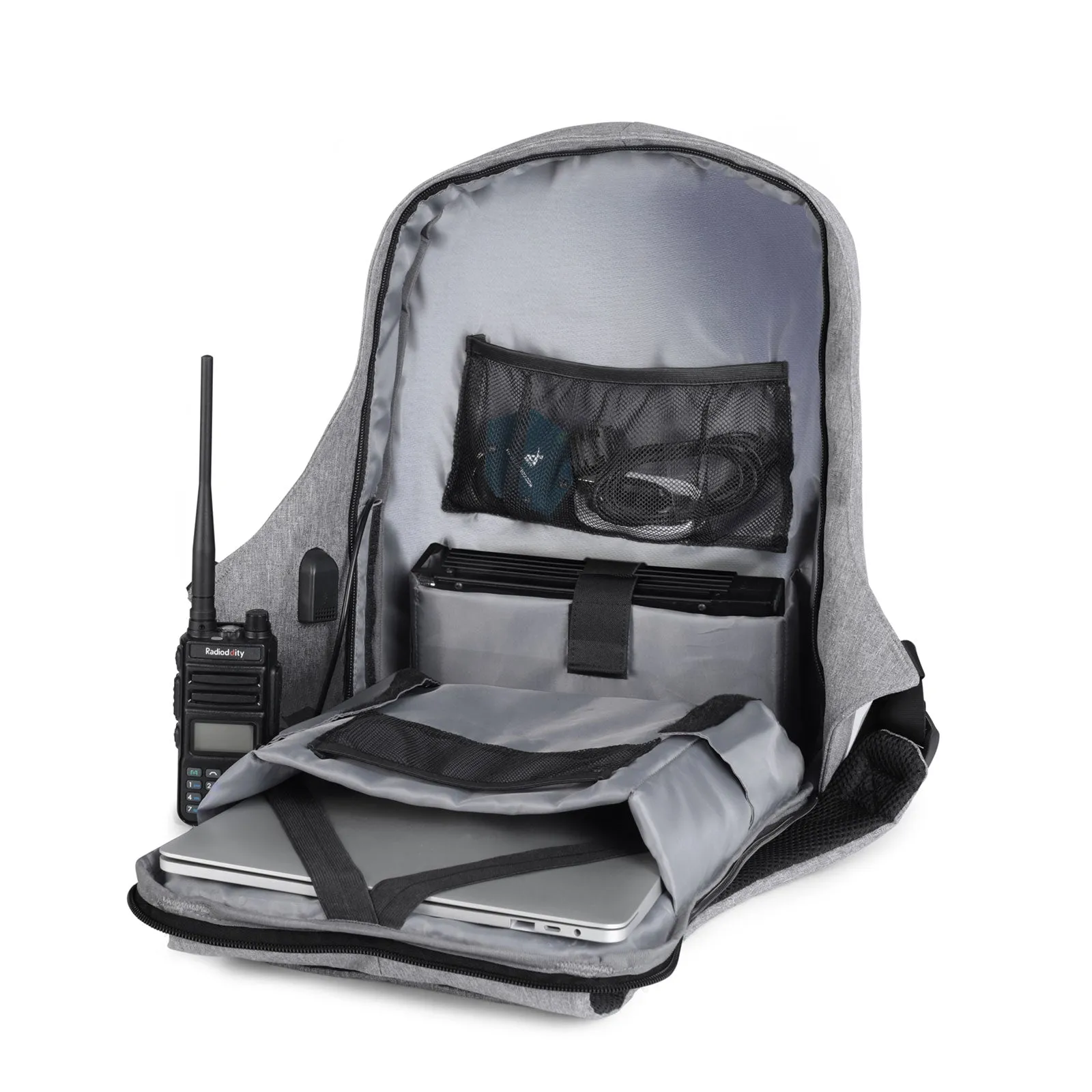 Raddy Multi-function Backpack | Ham Radio Accessories Laptop | Waterproof | for HF Transceiver Xiegu Icom Yaesu