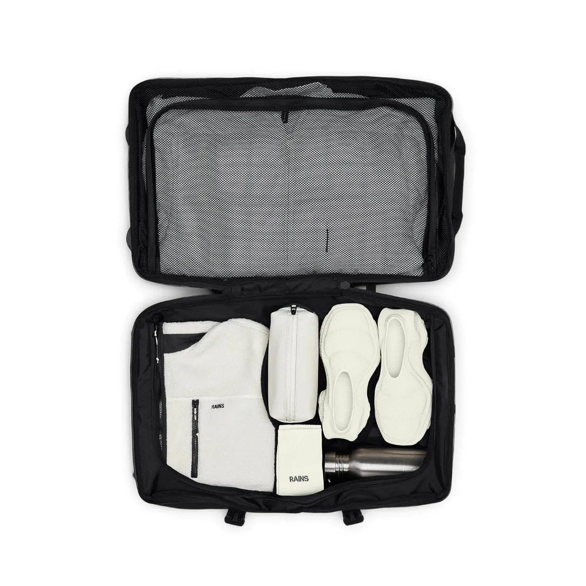 Rains Texel Check-in Bag in Black