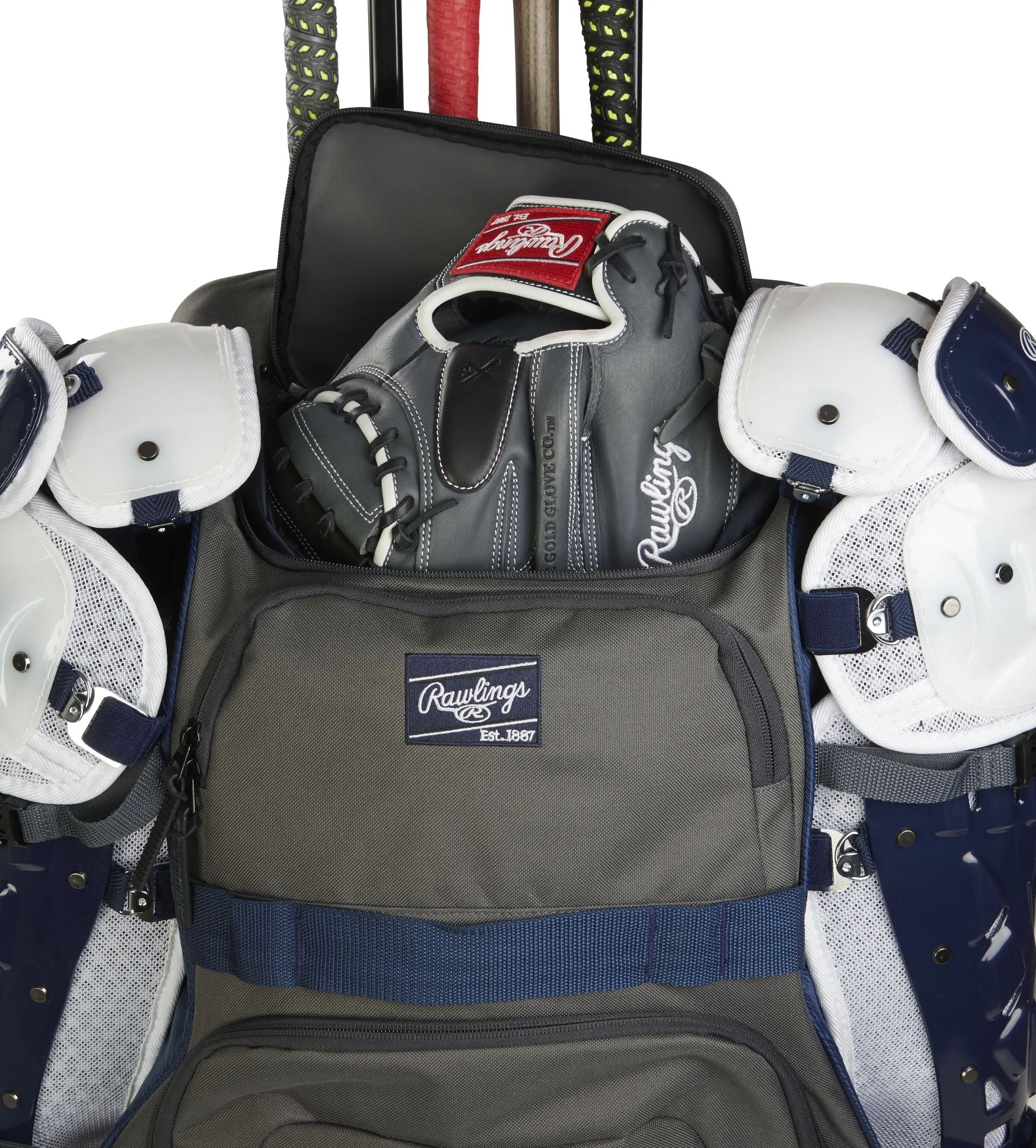 Rawlings Wheeled Catcher's Backpack || R1801