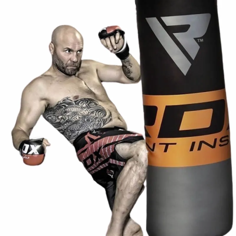 RDX F12 4ft / 5ft 17-in-1 Heavy Boxing Punch Bag & Mitts Set