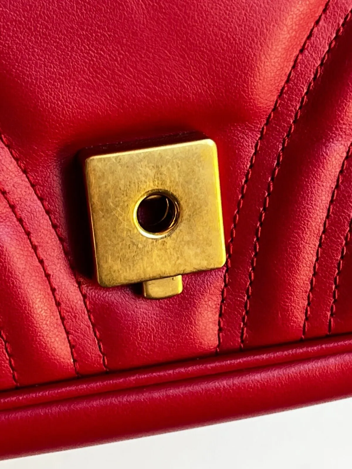 RED MARMONT MATELASSE BAG