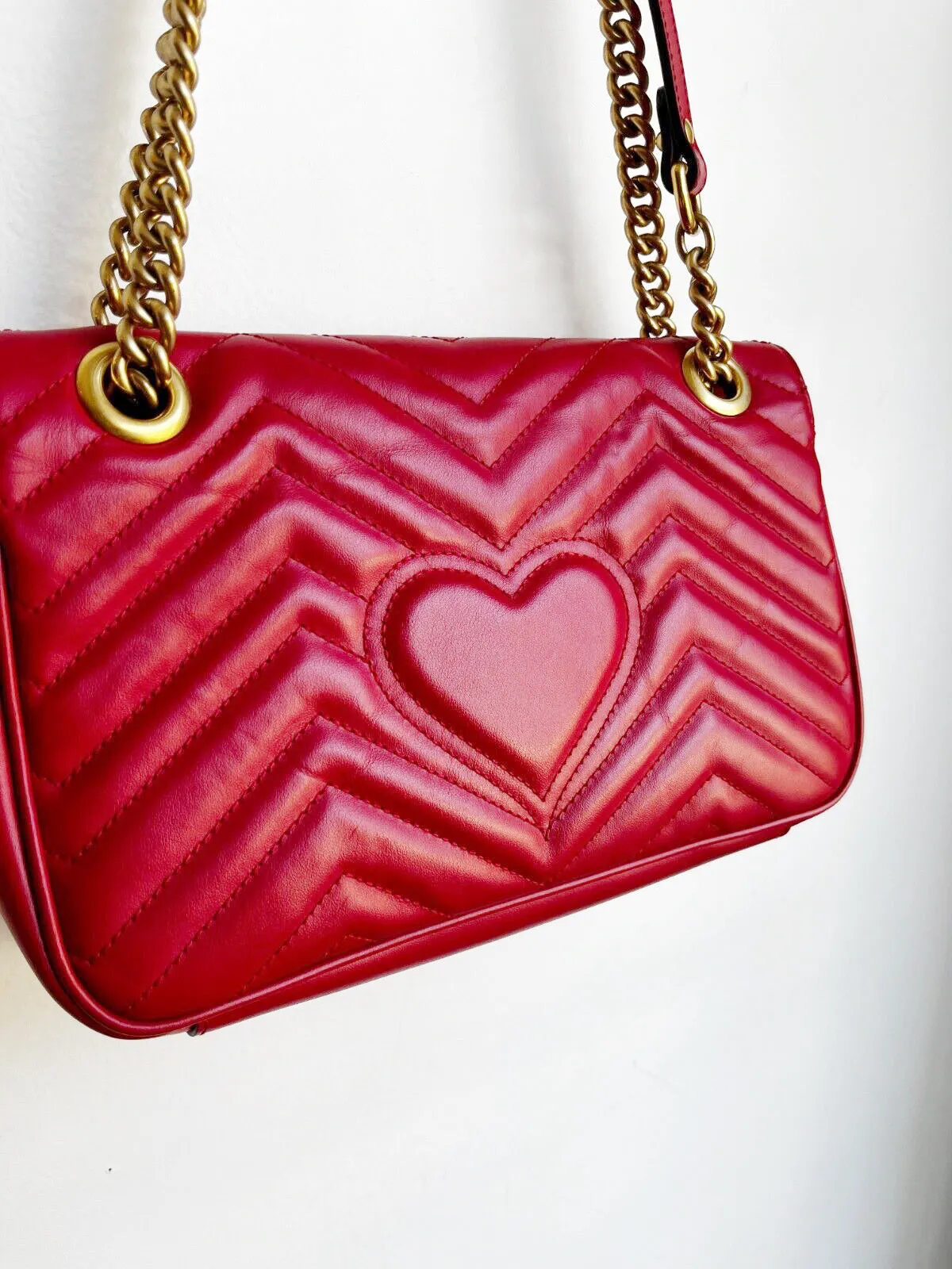 RED MARMONT MATELASSE BAG