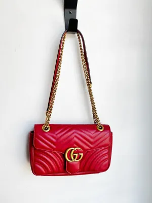 RED MARMONT MATELASSE BAG
