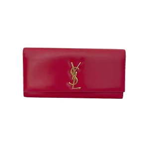 Red YSL Logo Clutch