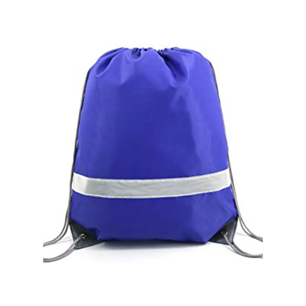 Reflective Nylon Drawstring Bag