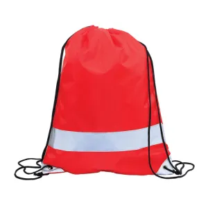 Reflective Nylon Drawstring Bag