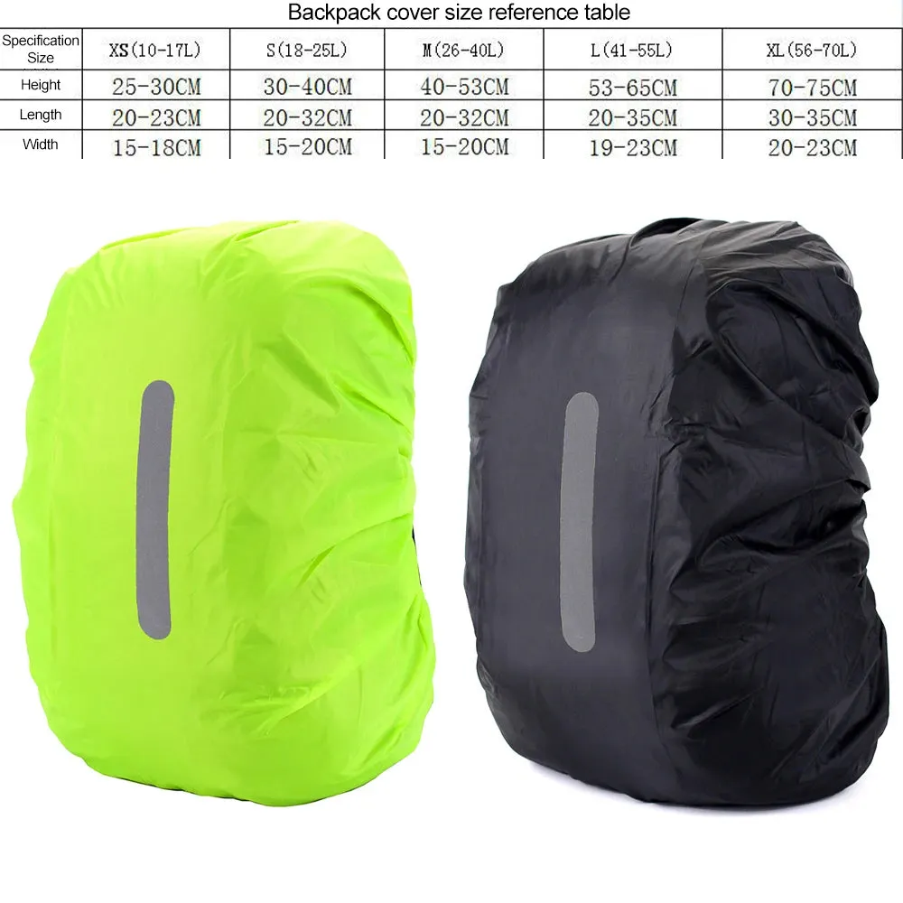 Reflective Waterproof Backpack Rain Cover