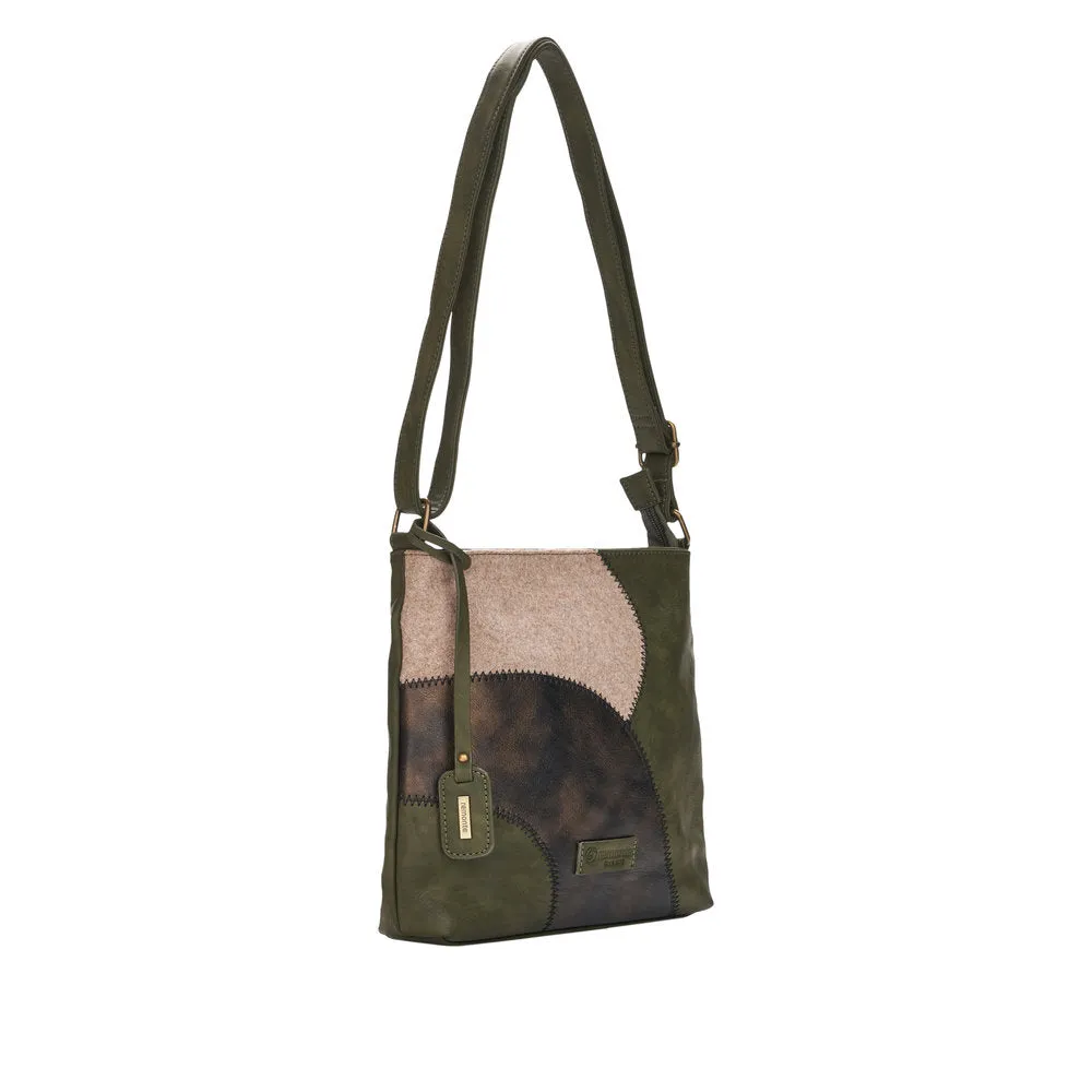 Remonte Q0704-54 Ladies Green Multi Handbag