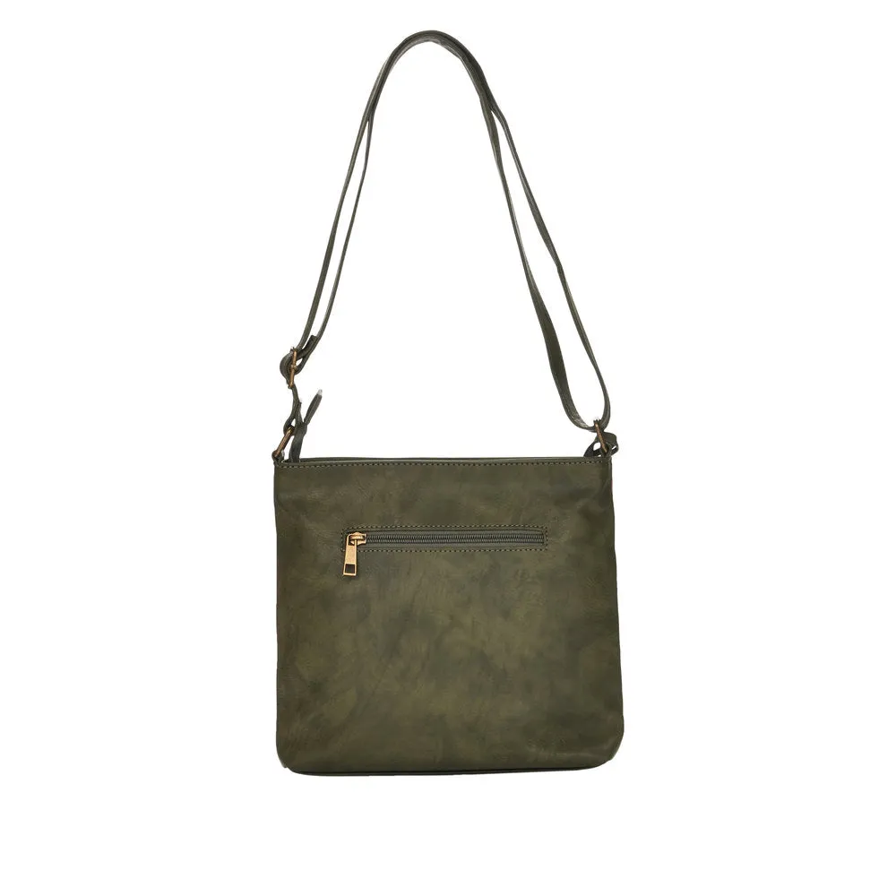 Remonte Q0704-54 Ladies Green Multi Handbag