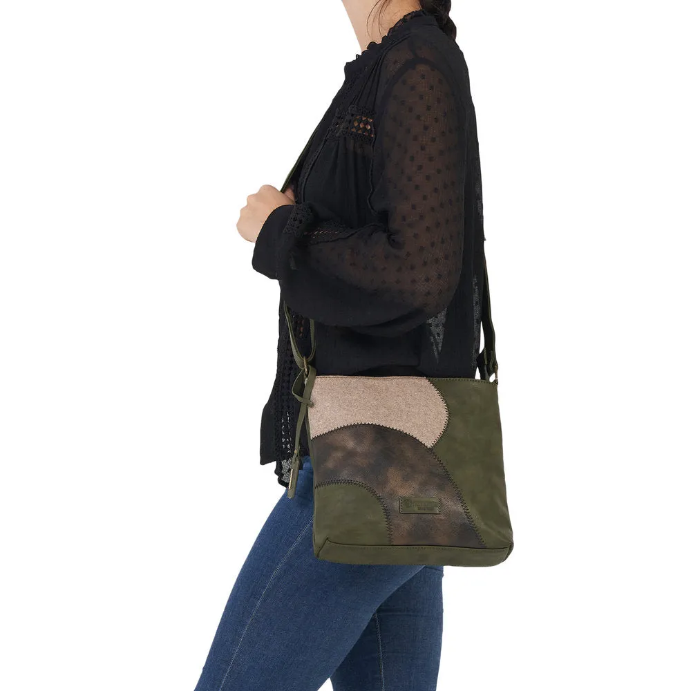 Remonte Q0704-54 Ladies Green Multi Handbag