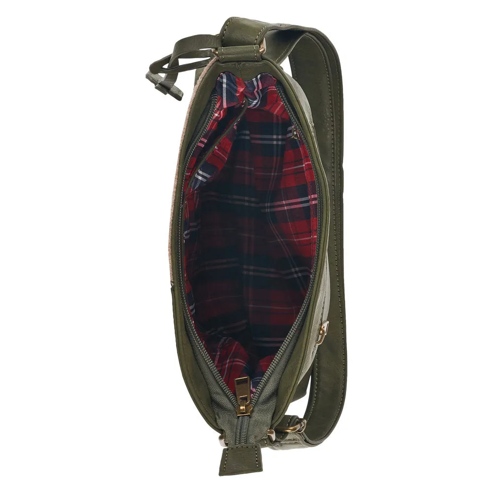 Remonte Q0704-54 Ladies Green Multi Handbag