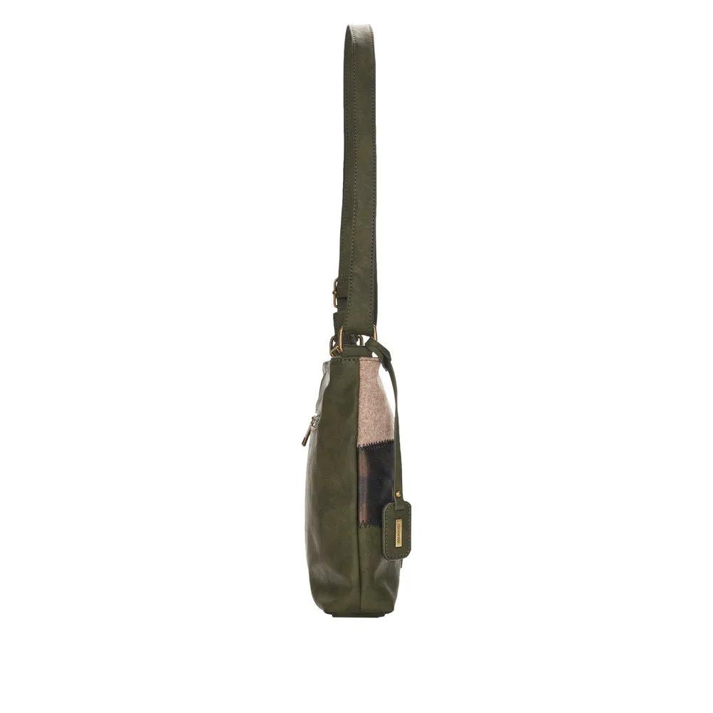 Remonte Q0704-54 Ladies Green Multi Handbag