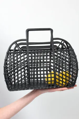 RETRO JELLY BASKET, BLACK