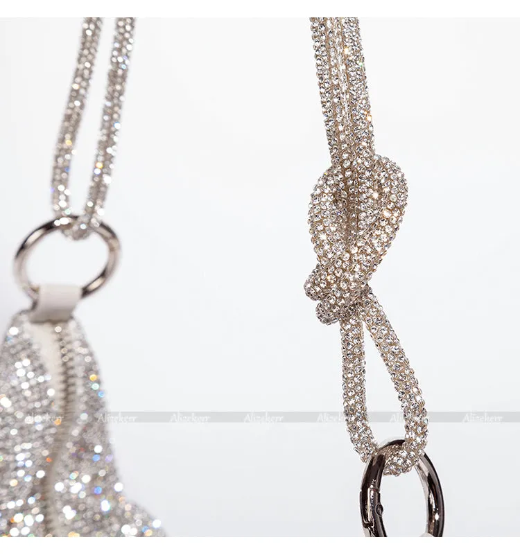 Rhinestone Knot Purse
