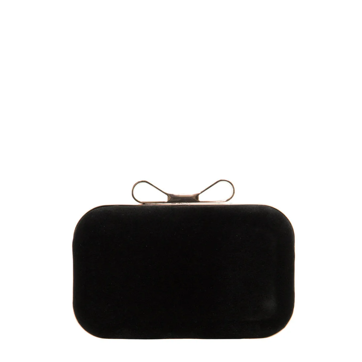 Rihanna Black Diamante Box Clutch Bag