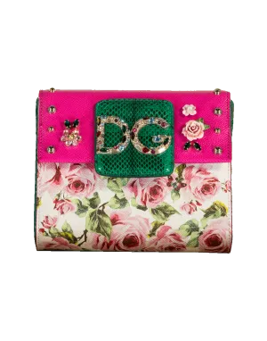 Rose Print Mini Crossbody Bag