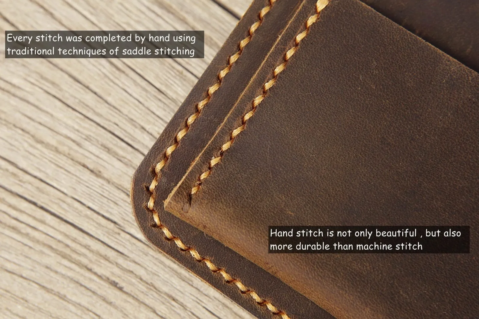 Rustic leather cover case for Panda Planner Pro 8.5 x 11 inch