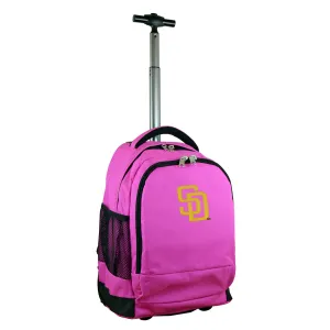 San Diego Padres Premium Wheeled Backpack in Pink