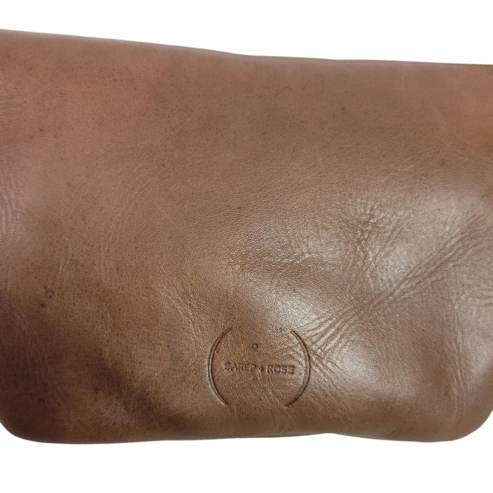 Sarep Rose Leather Fanny Pack Brown Adjustable Bum Belt Waist Pouch Retro Sling Waist Bag