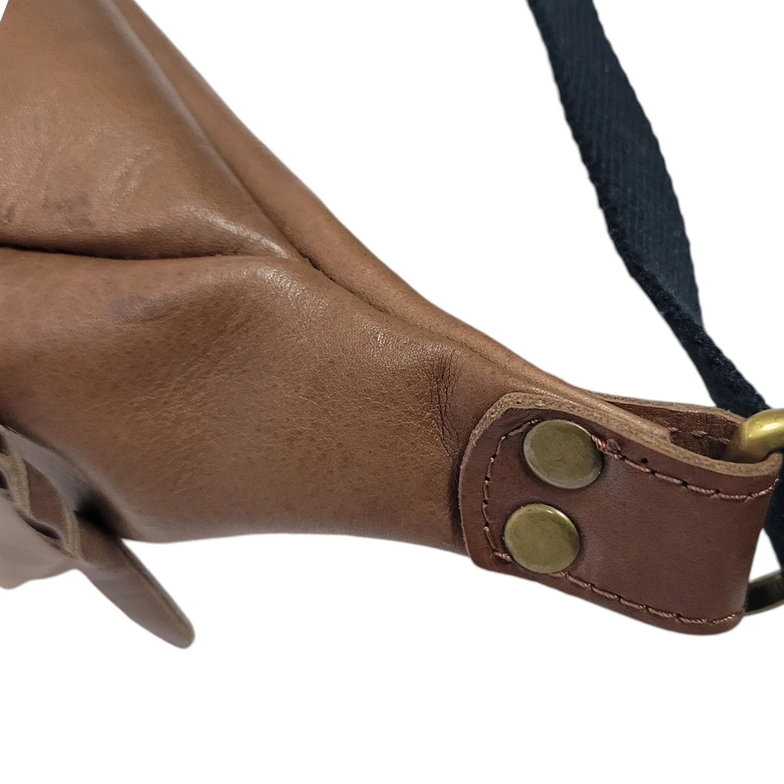 Sarep Rose Leather Fanny Pack Brown Adjustable Bum Belt Waist Pouch Retro Sling Waist Bag