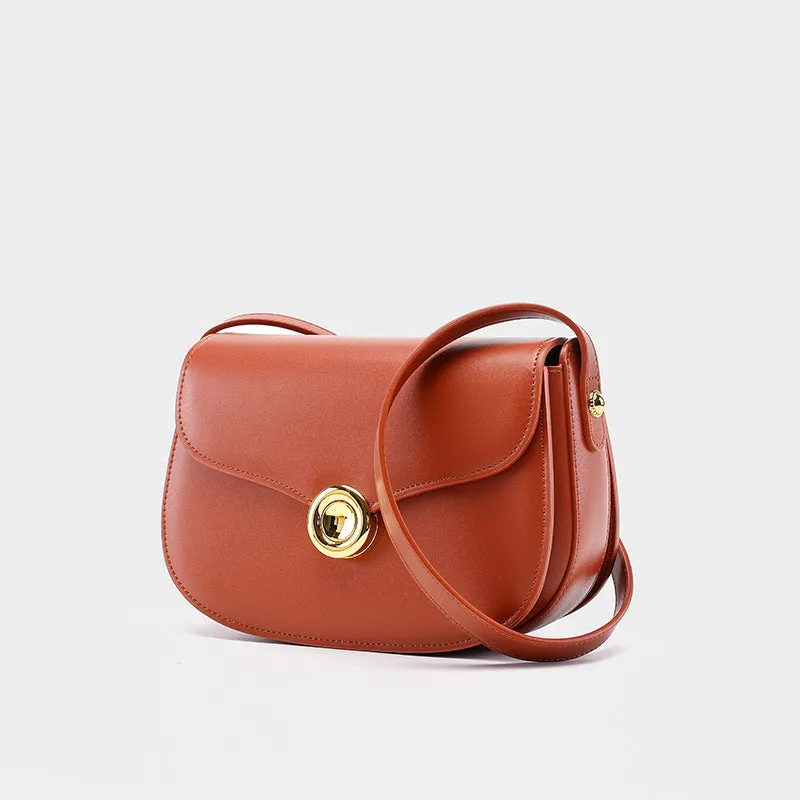 SEALBEER Niche design women's bag popular new saddle bag fashionable underarm bag simple commuter shoulder bag textured messenger bag