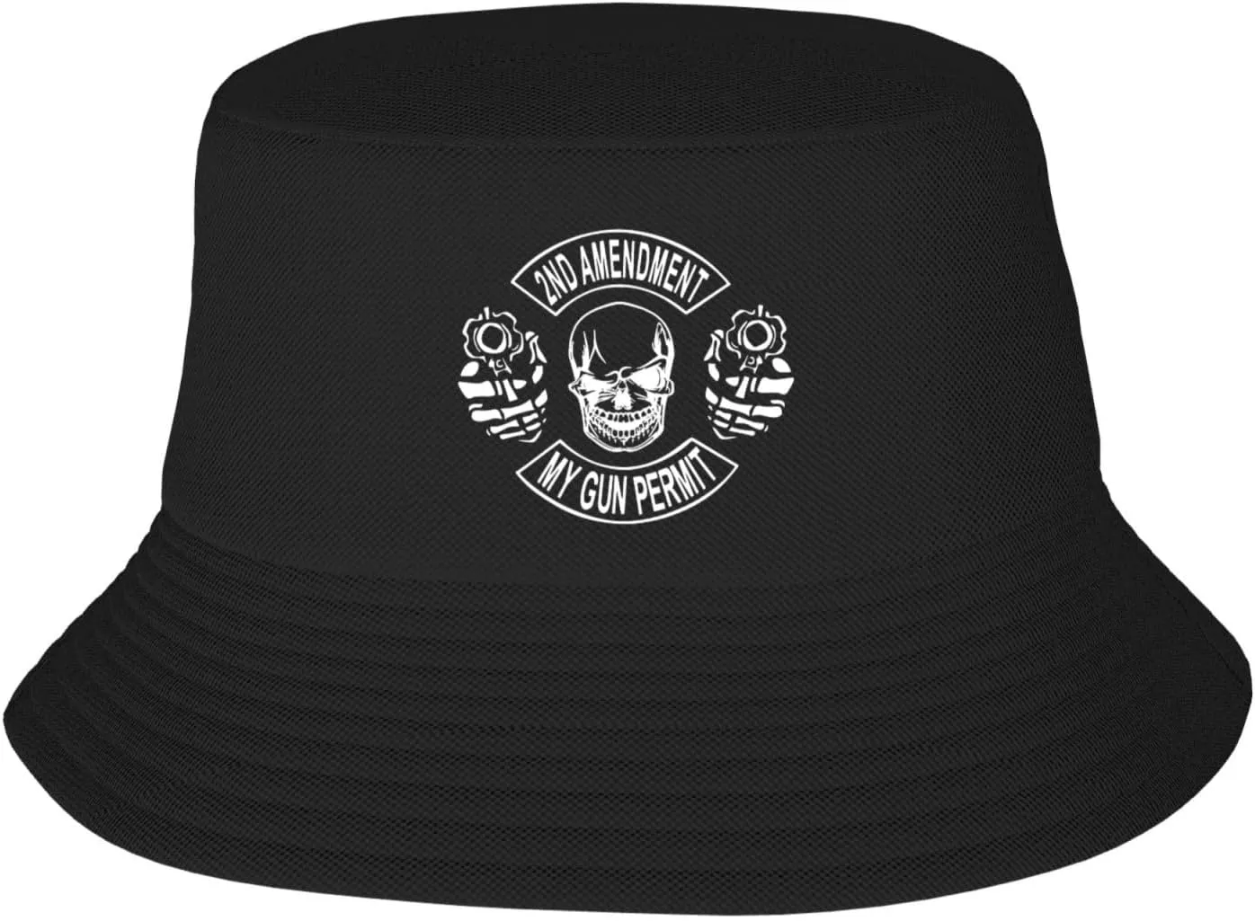 Second Amendment Bucket Hat Mans Women Fisherman Hat for Outdoor Fishing Hiking Camping Gardening Bucket Sun Hats Black