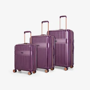 Selene Set of 3 Suitcases in Purple
