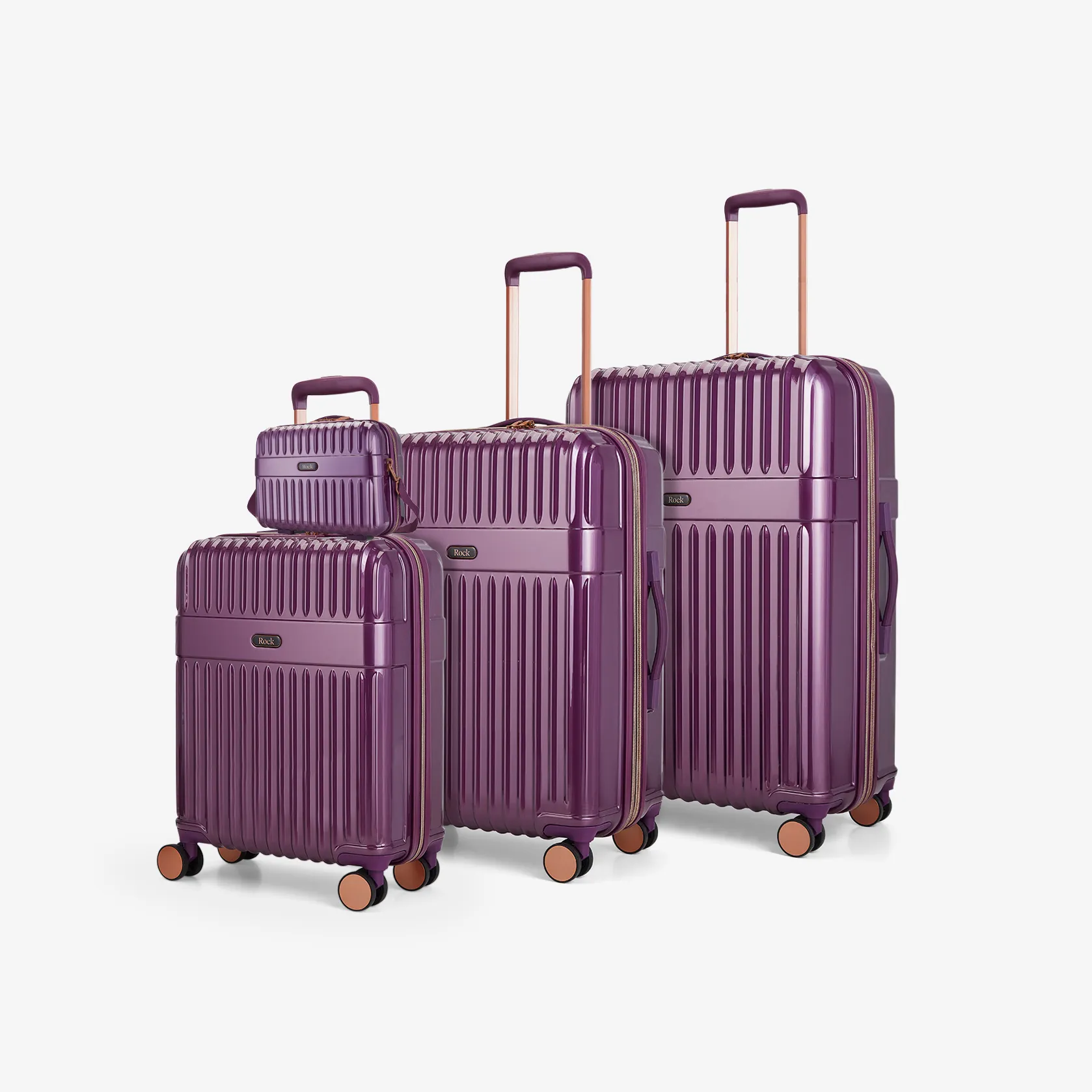 Selene Set of 4 Suitcases in Purple