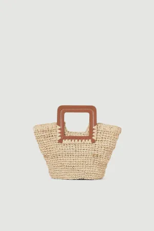 Shirley Mini Bucket Bag - Natural/Tan