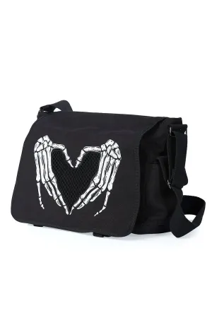 Skeleton Heart Messenger bag