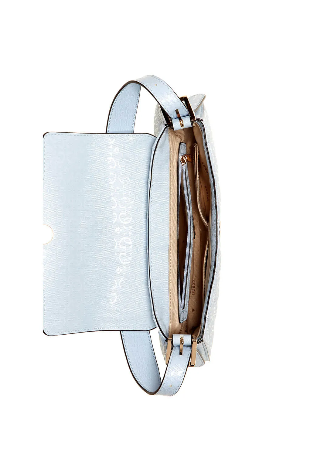 Sky Blue Logo Adi Shoulder Bag