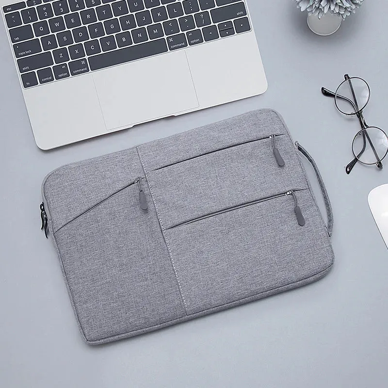 Slim Waterproof Laptop Bag with Multiple Zippers