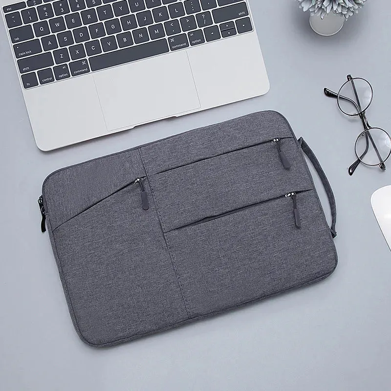 Slim Waterproof Laptop Bag with Multiple Zippers
