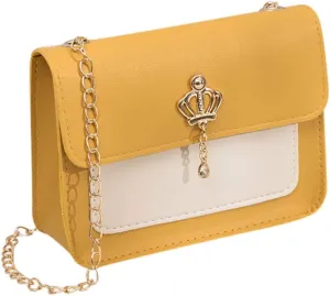Sling Bags for Women Anti Theft Travel Trendy Designer Shoulder Bags for Women Nylon Quilted Shoulder Purse(Yellow)