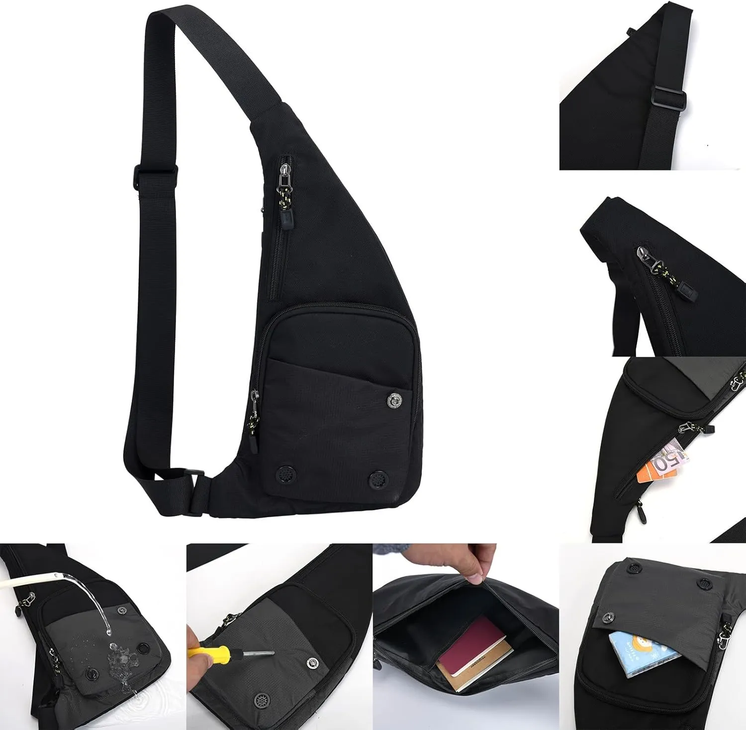 Small Backpack Purses for Women Shoulder Bags Anti-Theft Design for Travel Casual Daily Daypack Purse(Black)