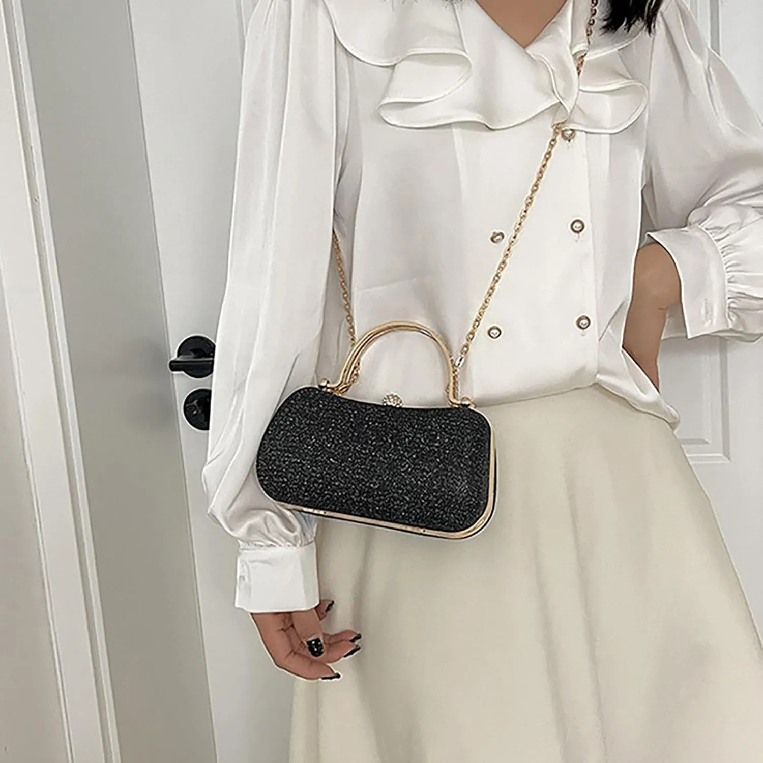 Small Bags for Women Crossbody Shoulder Bags Top-Handle Retro Trendy Casual Cute Chain Womens Purses And Handbags