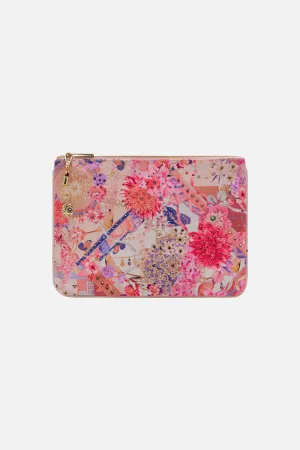 SMALL CANVAS CLUTCH ROSE BED RENDEZVOUS
