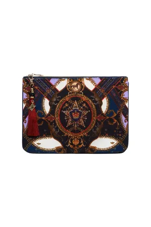 SMALL CANVAS CLUTCH SOLID NAVY