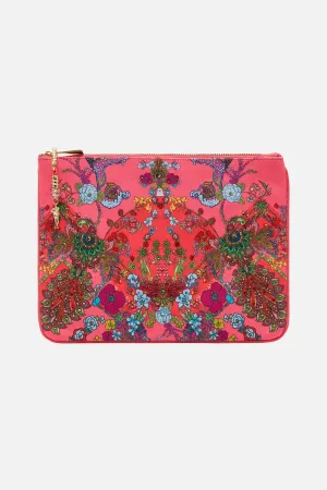 SMALL CANVAS CLUTCH WINDMILLS AND WILDFLOWERS