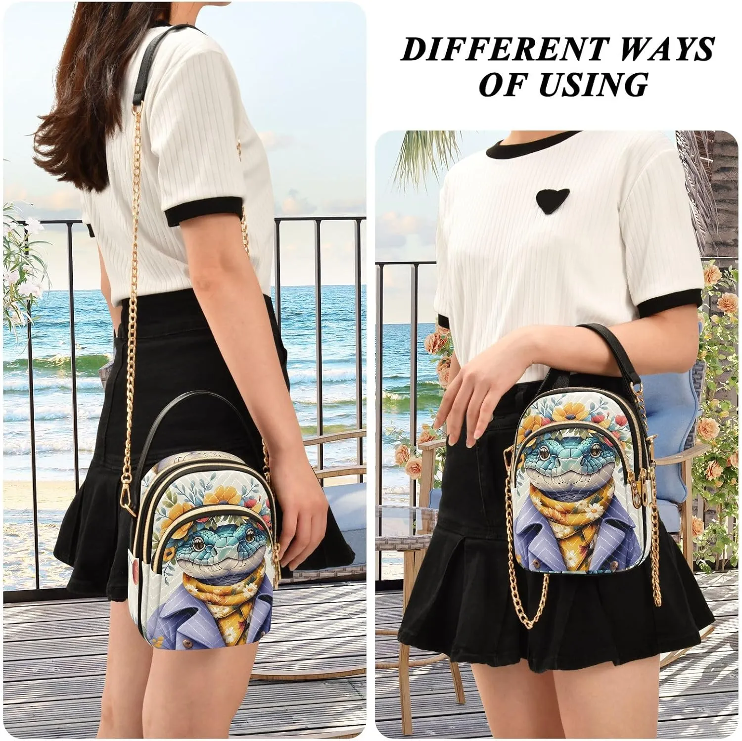 Small Crossbody Bags for Women Quilted Handbags Shoulder Purse Phone Wallet Chain Bag