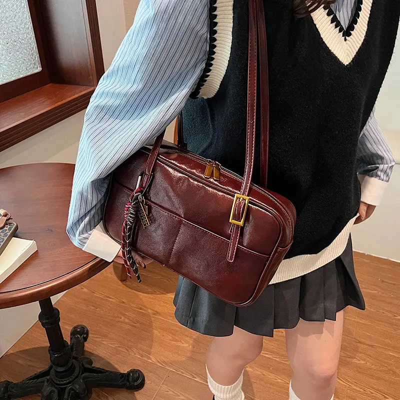 Small Faux Leather Underarm Bags for Women
