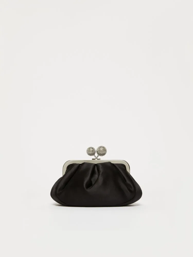 Small satin Pasticcino Bag with rhinestones