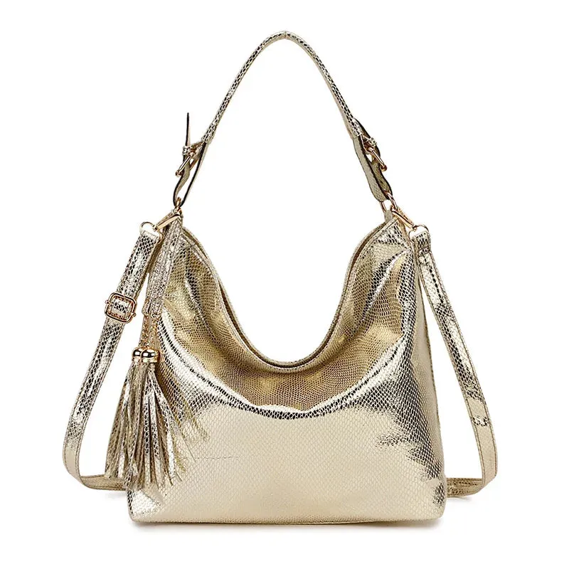 SMILEY SUNSHINE New Hobo Messenger Bag | Women's Vintage Tassel Leather Handbag | Shoulder & Crossbody Tote