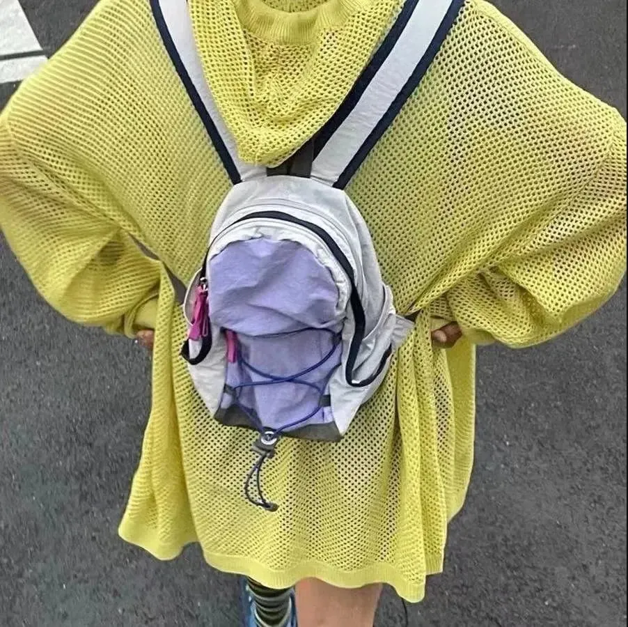 Sohiwoo Women Sale Colour Hit  Outdoor Travel For Small Commuter Hot Women Backpack Ins Backpack Nylon New Backpack