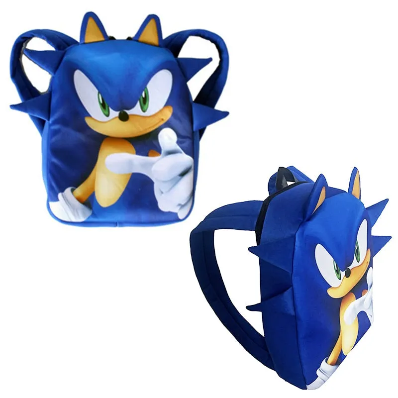 SONIC RACING Children Sonic Kindergarten Backpack Cosplay Party Hedgehog Children Schoolbag Kid School Opening Gift