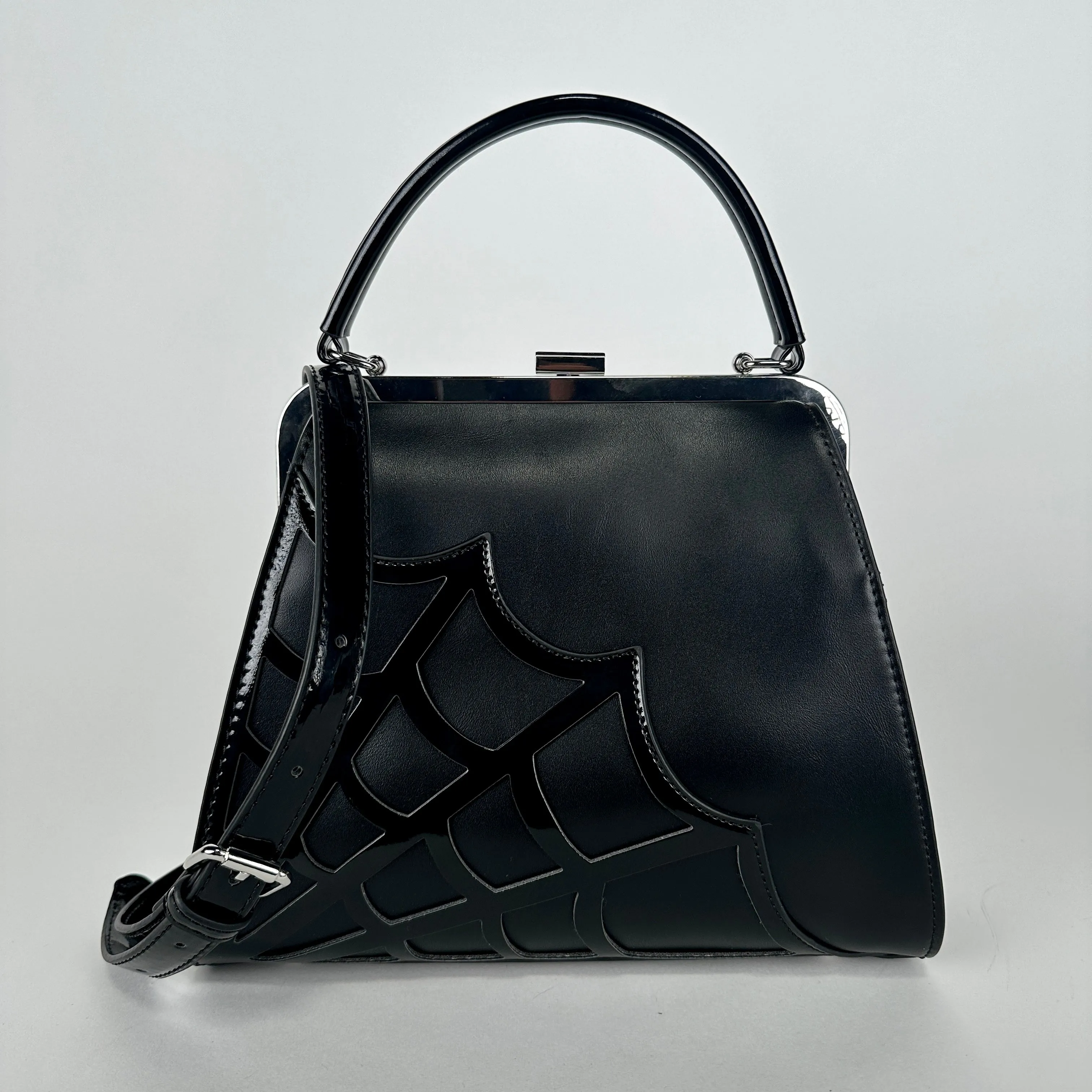 Spiderweb Appliqué Handbag