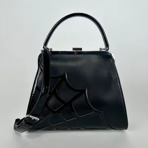 Spiderweb Appliqué Handbag