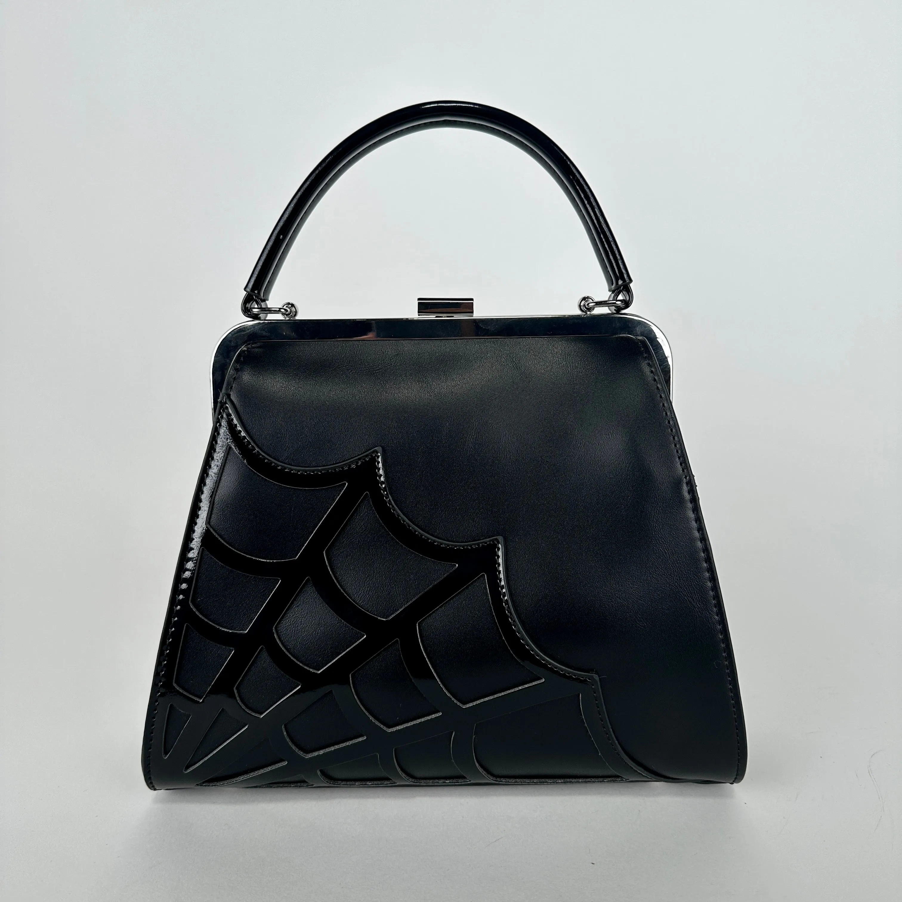 Spiderweb Appliqué Handbag