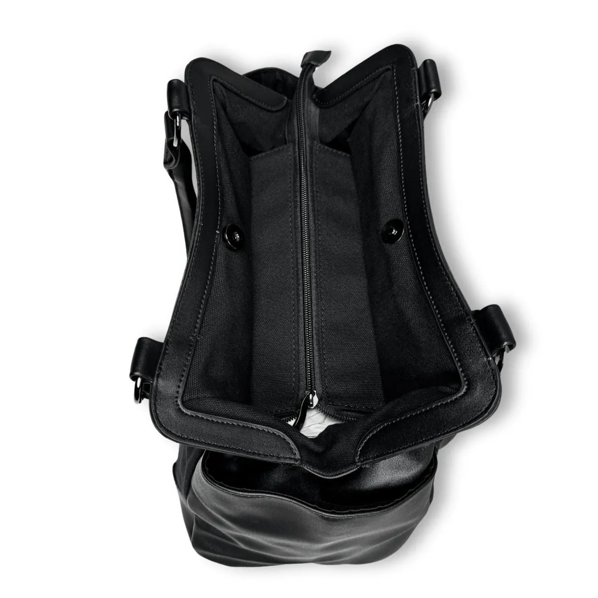 Spiderweb Skull Canvas Leatherette Shoulder Bag
